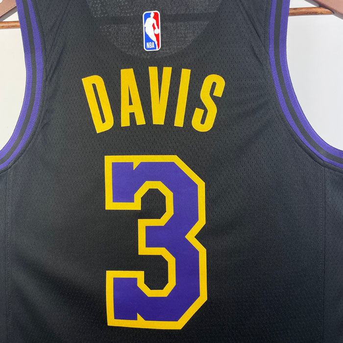 Regata NBA Los Angeles Lakers City Edition 23/24 Anthony Davis - Preta