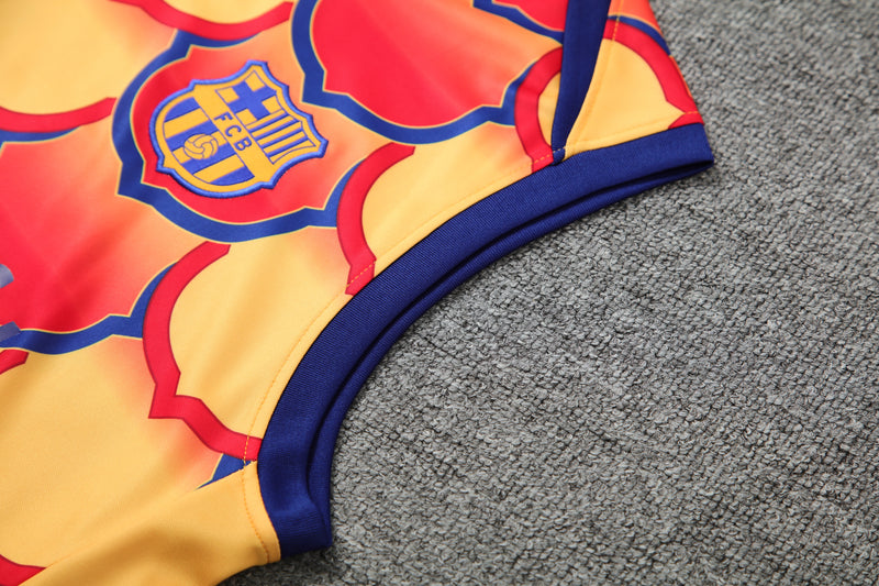 Kit Regata Barcelona 24/25- Amarelo/Laranja