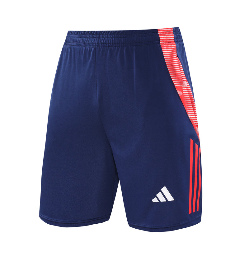 Short Treino Adidas - Azul Escuro/Vermelho