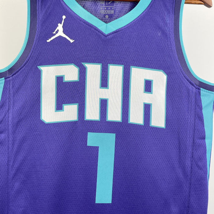 Regata NBA Charlotte Hornets Statement Edition 20/21 LaMelo Ball - Roxa