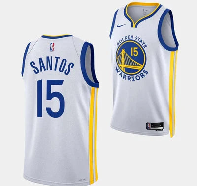 Regata NBA Golden State Warriors Association Edition 23/24 Gui Santos - Branca