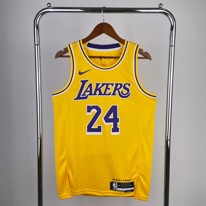 Regata NBA Los Angeles Lakers Icon Edition Kobe Bryant 24 - Amarela