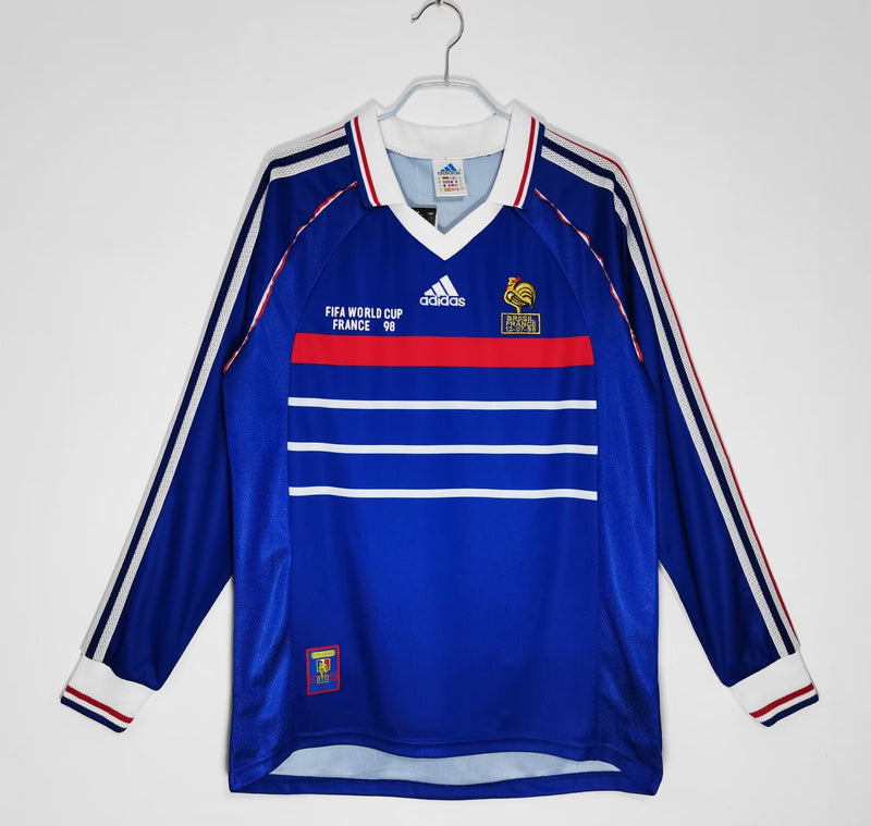 Camisa França Retrô 1998 - Manga longa