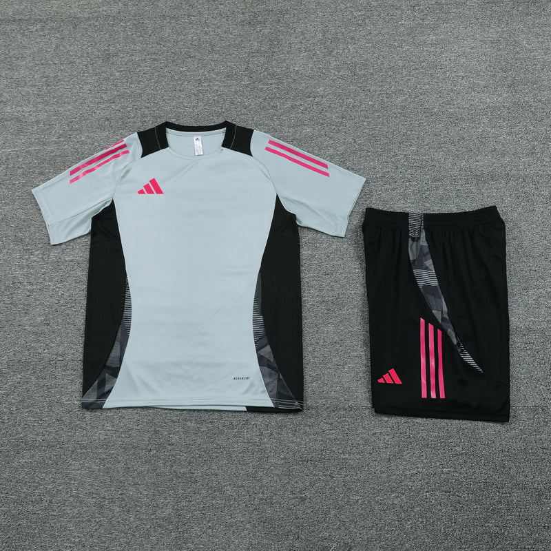 Kit Adidas - Cinza/Preto