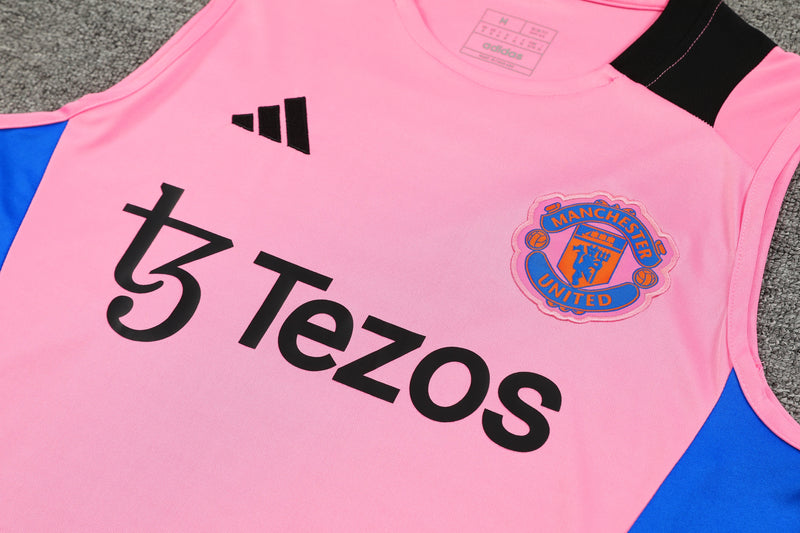 Kit Regata Manchester United 24/25 - Rosa Claro