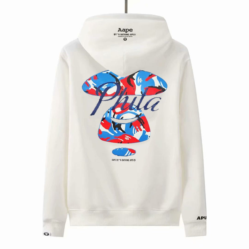 Moletom Philadelphia 76ers NBA x A Bathing Ape (BAPE) - Branco