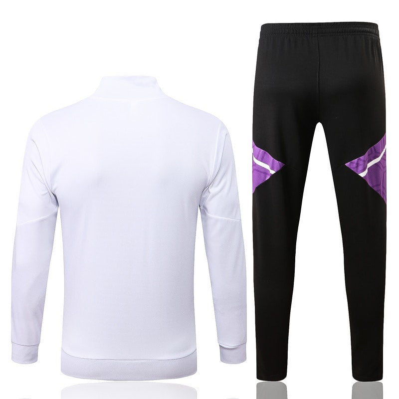 Conjunto Real Madrid 2022/23 - Branco/Roxo