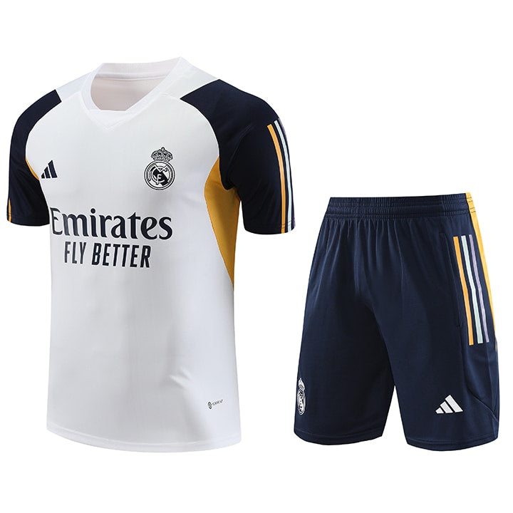 KIT TREINO REAL MADRID 2023 - BRANCO