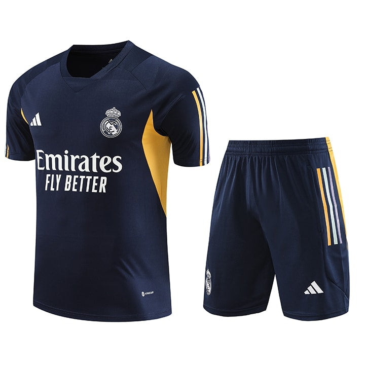 KIT TREINO REAL MADRID 2023 - AZUL