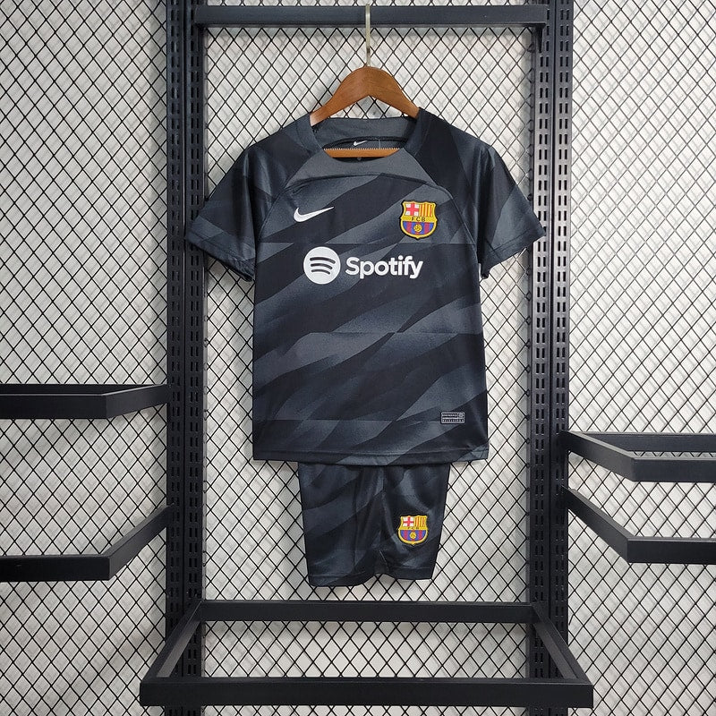 Conjunto Infantil Barcelona 2023/24 Goleiro