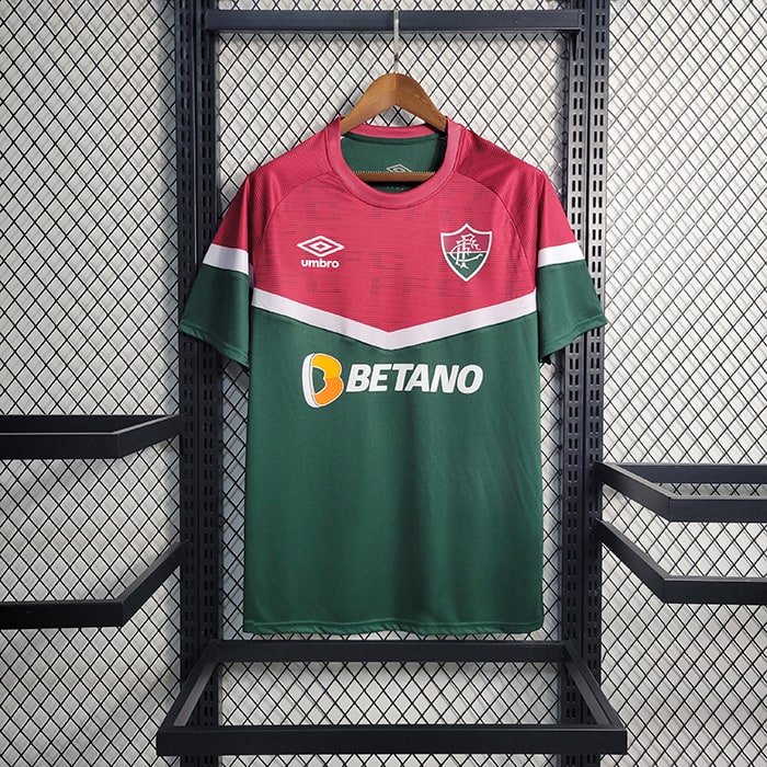 Camisa Fluminense Treino 2023/24 - Vermelha/Verde