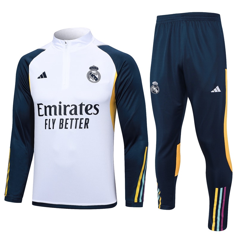 Conjunto Treino Real Madrid 2023 - Branco