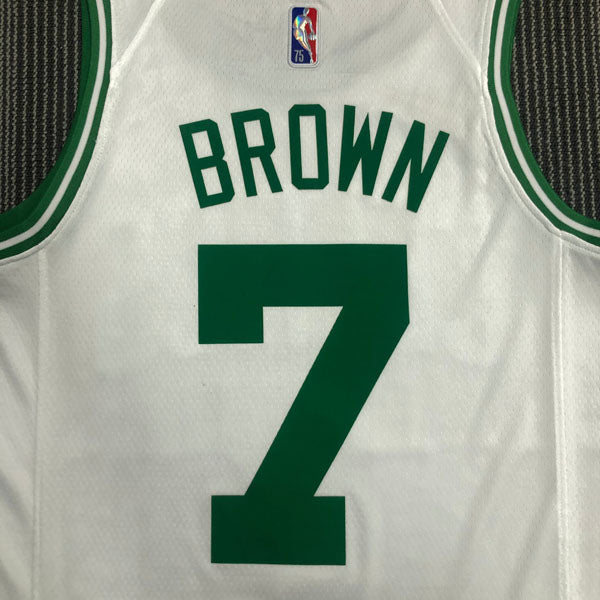 Regata NBA Boston Celtics Edição 75 anos 21/22 Jaylen Brown - Branca