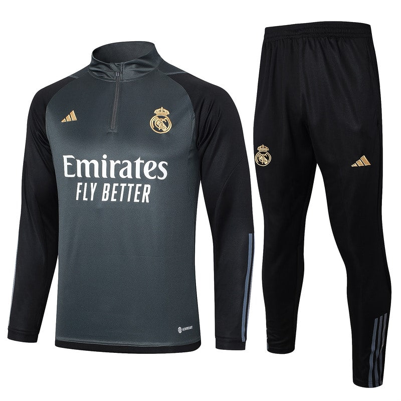 Conjunto Treino Real Madrid 23/24 - Cinza