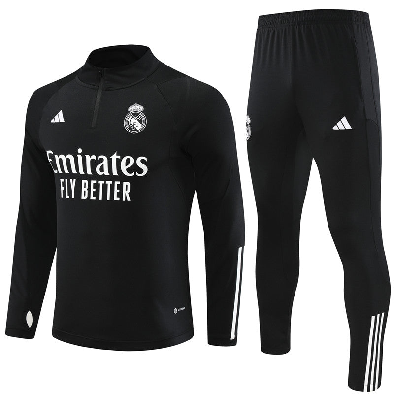 Conjunto Treino Real Madrid 23/24 - Preto