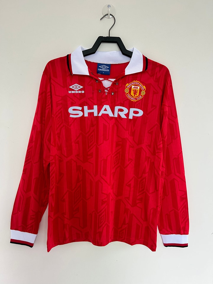 Camisa Retrô Manchester United 92/94 Manga longa