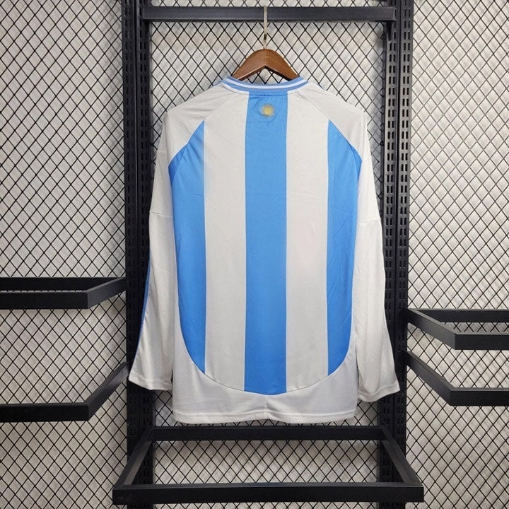 Camisa Argentina 2024/25 Home (+Patch) - Manga Longa