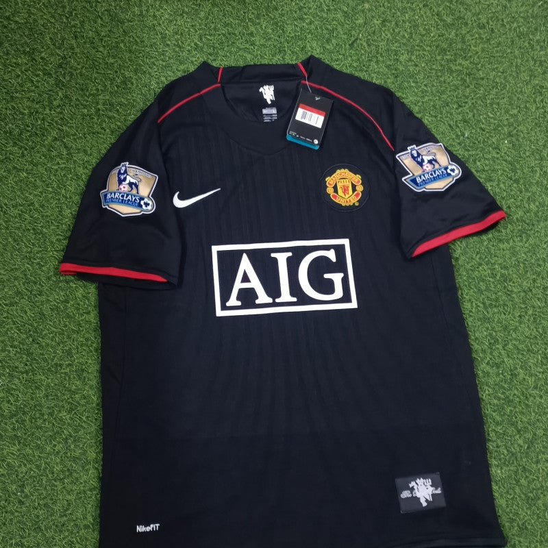 Camisa Retrô Manchester United 2007/08 - (+Patches)