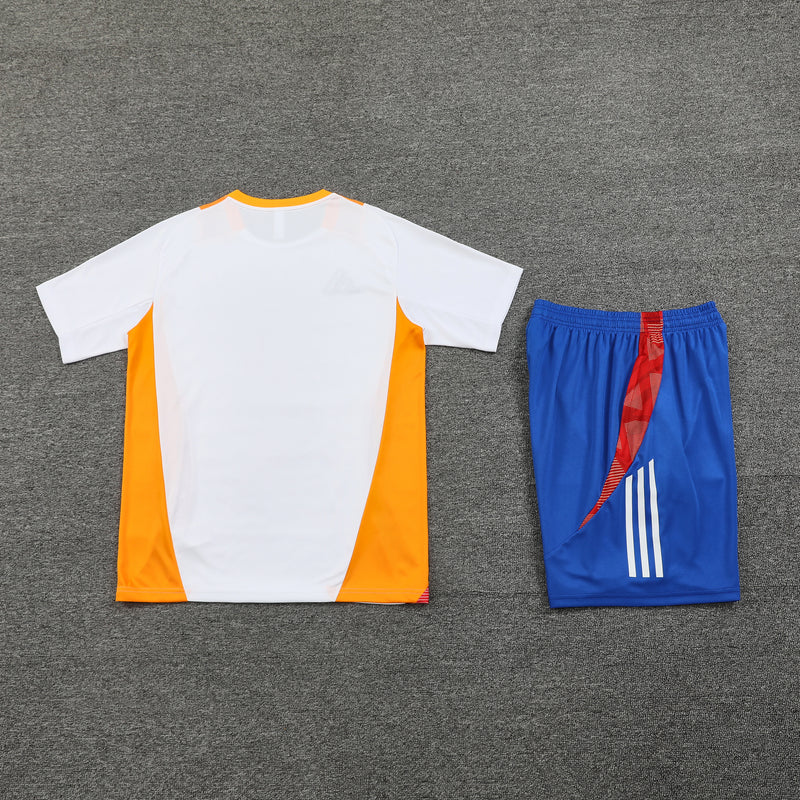 Kit Adidas - Branco/Laranja