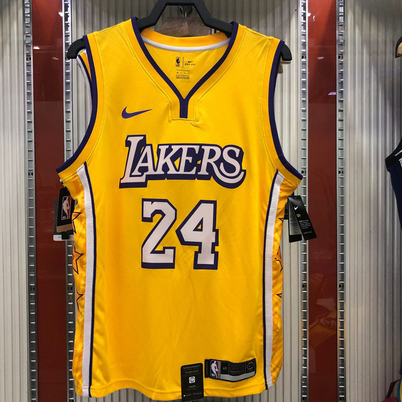 Regata NBA Los Angeles Lakers City Edition 19/20 Kobe Bryant 24 - Amarela