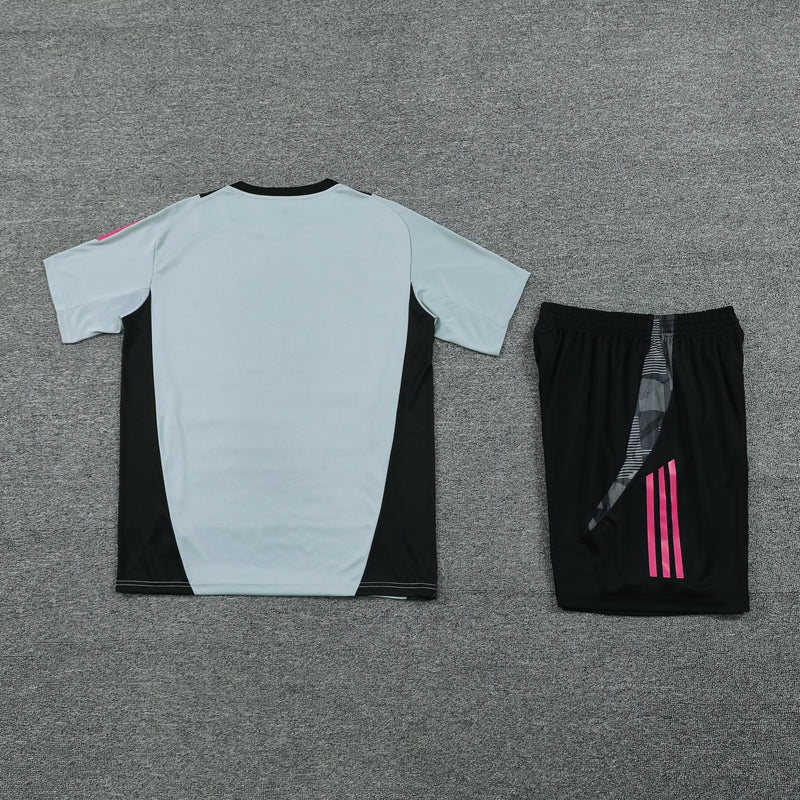 Kit Adidas - Cinza/Preto