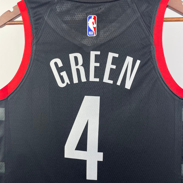 Regata NBA Houston Rockets Statement Edition 23/24 Jalen Green - Preta