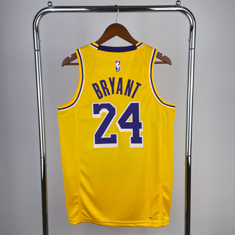 Regata NBA Los Angeles Lakers Icon Edition Kobe Bryant 24 - Amarela