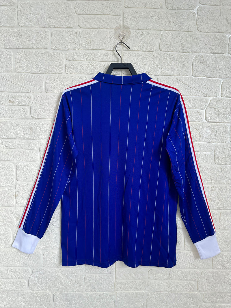 Camisa Retrô França 1980∕82 Home - Manga longa