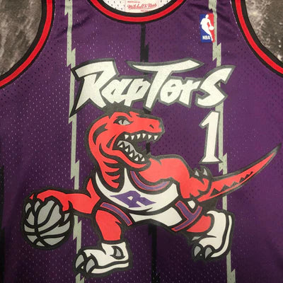 Regata Toronto Raptors Retrô Mitchell & Ness 1998/1999 McGrady - Roxa