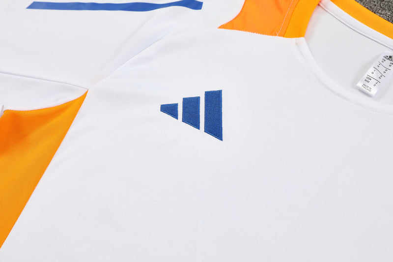 Kit Adidas - Branco/Laranja