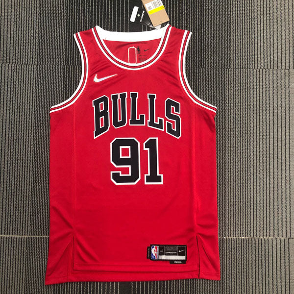 Regata NBA Chicago Bulls Icon Edição 75 anos Dennis Rodman - Vermelha