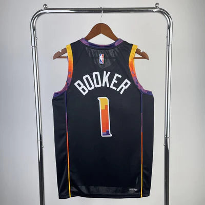 Regata NBA Phoenix Suns Statement Edition 23/24 Devin Booker - Preta