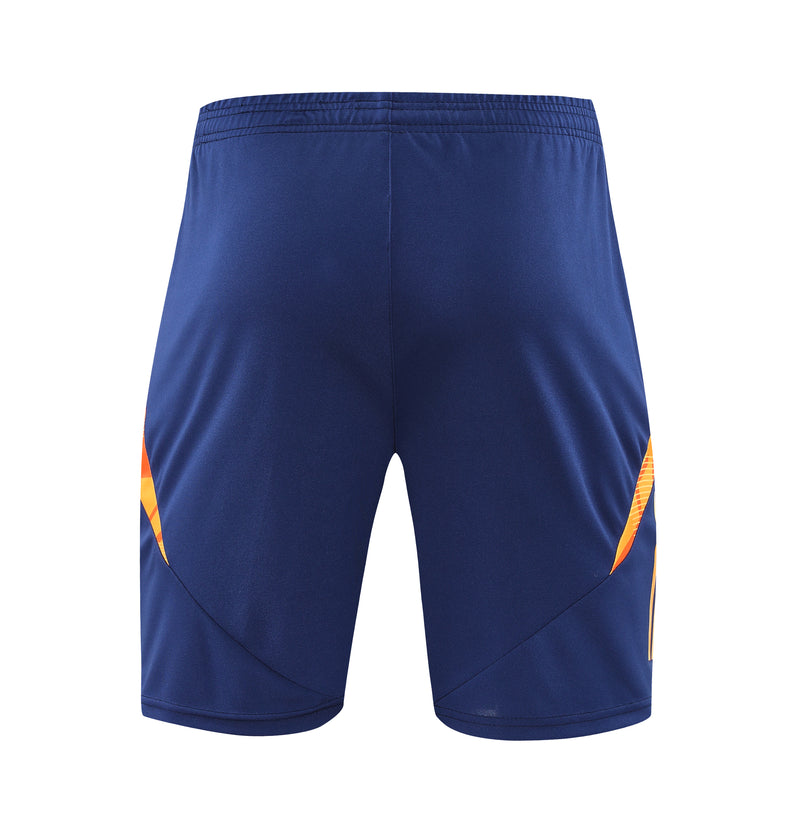 Short Treino Adidas - Azul/Laranja