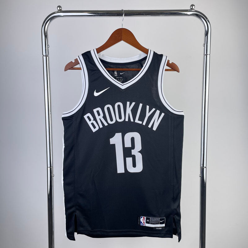 Regata NBA Brooklyn Nets Icon Edition James Harden - Preta