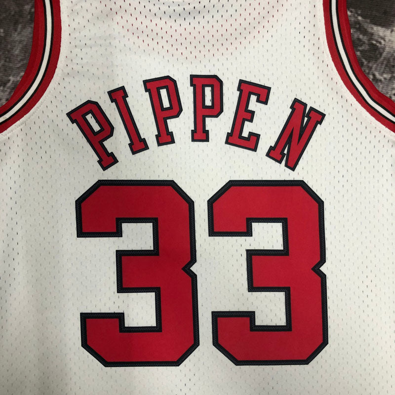 Regata Chicago Bulls Retrô Mitchell & Ness 1997/1998 Scottie Pippen - Branca