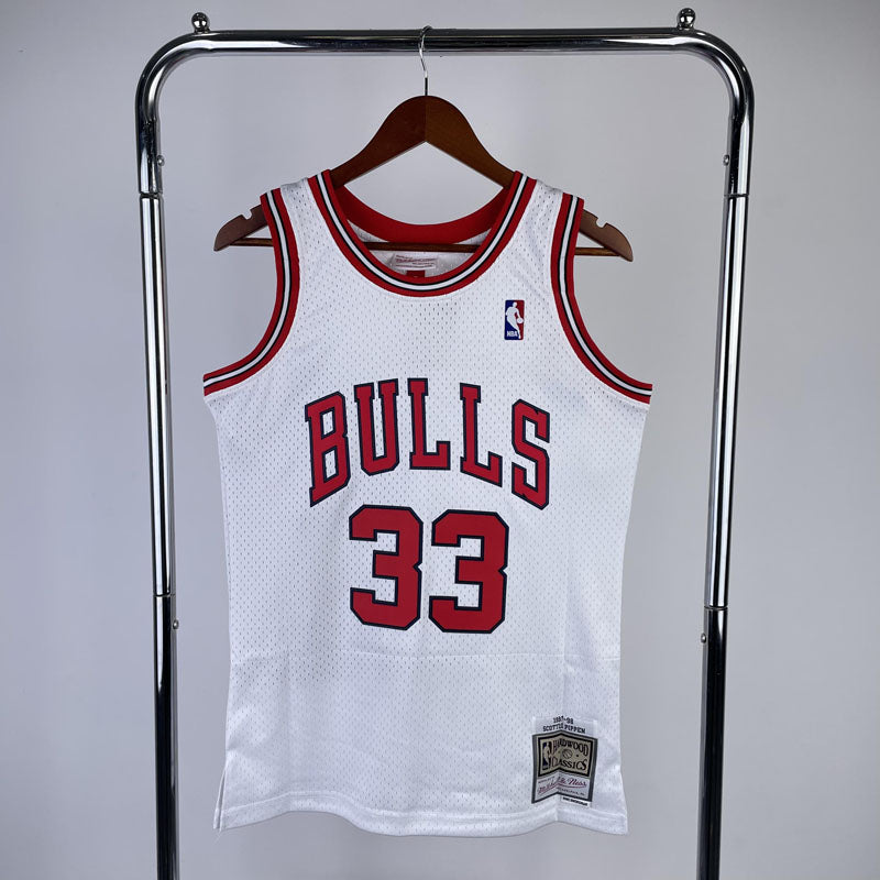 Regata Chicago Bulls Retrô Mitchell & Ness 1997/1998 Scottie Pippen - Branca