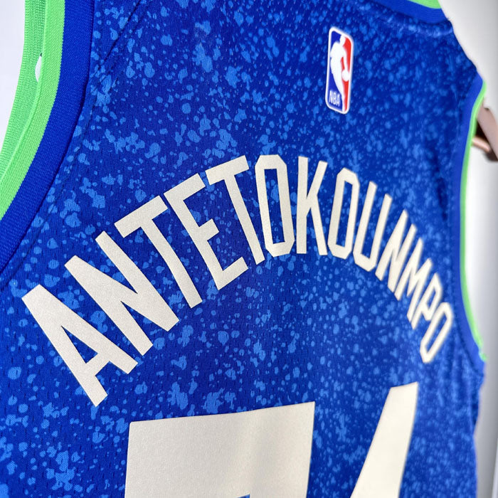 Regata NBA Milwaukee Bucks City Edition 23/24 Giannis Antetokounmpo - Azul