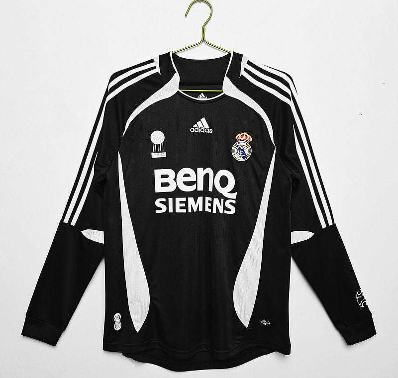 Camisa Retrô Real Madrid 2006∕07 Terceira - Manga longa