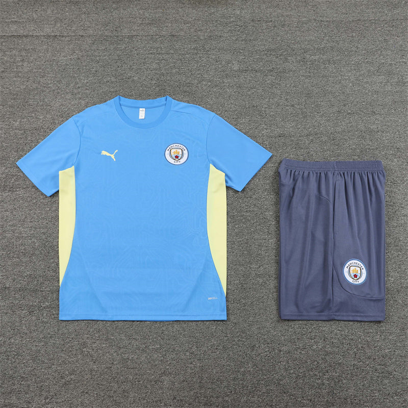 Kit Treino Manchester City 24/25 - Azul