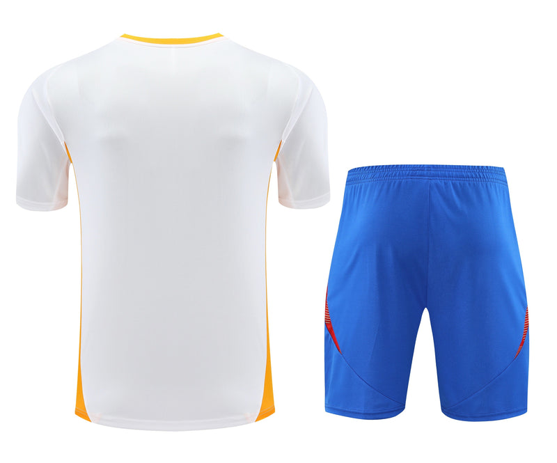 Kit Adidas - Branco/Laranja