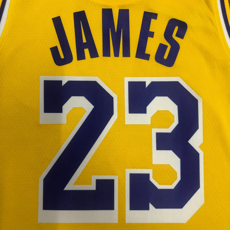 Regata NBA Los Angeles Lakers Edição Diamante 75 anos 21/22 Lebron James 23 - Amarela