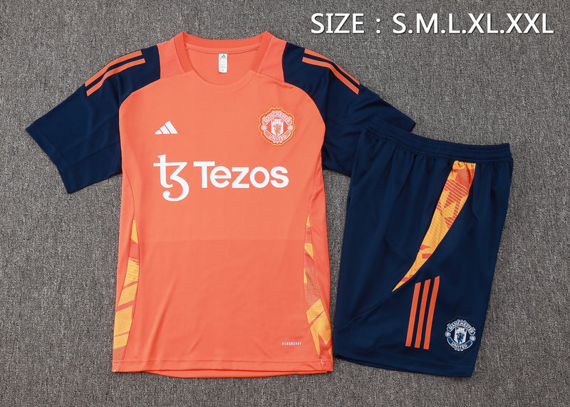 Kit Treino Manchester United 24/25 - Laranja