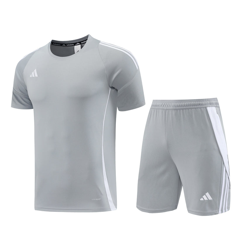 Kit Adidas - Cinza