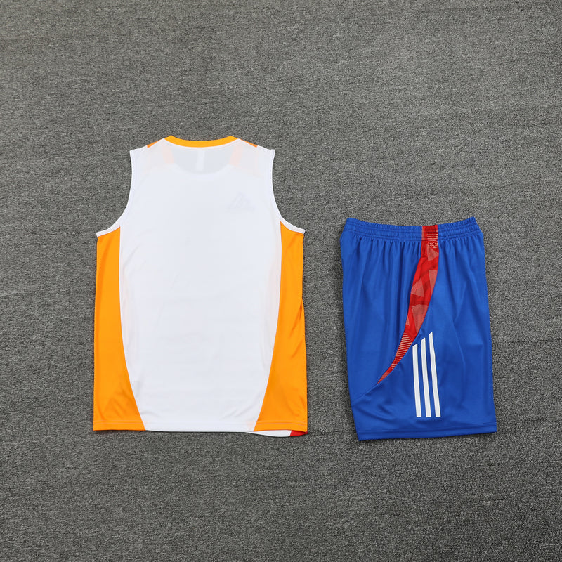 Kit Regata Adidas - Branco/Laranja