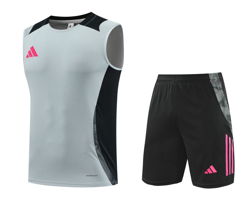 Kit Regata Adidas - Cinza/Preto