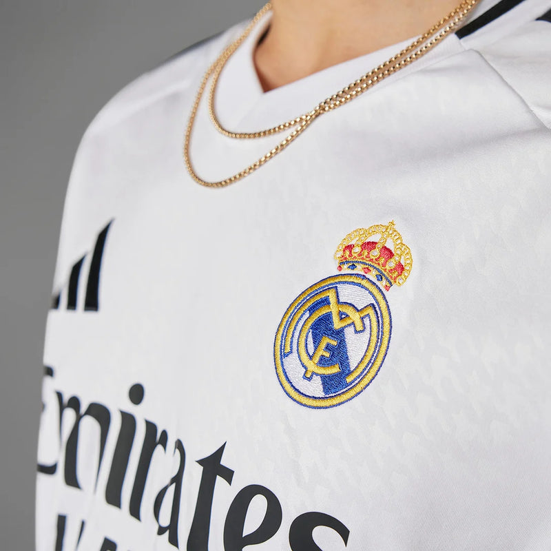 Camisa Real Madrid 2024/25 Home - Manga Longa