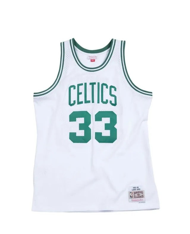 Regata NBA Boston Celtics Retrô Mitchell & Ness 85/86 Larry Bird - Branca