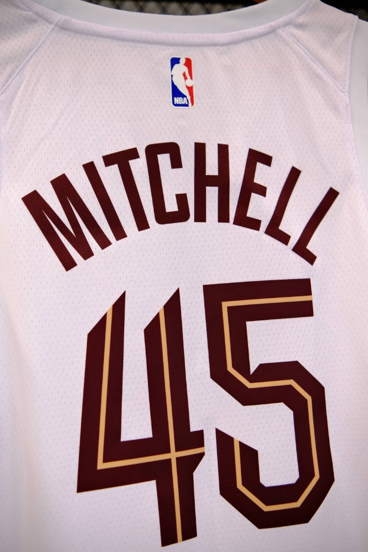 Regata NBA Cleveland Cavaliers Associaton Edition Donovan Mitchell - Branca