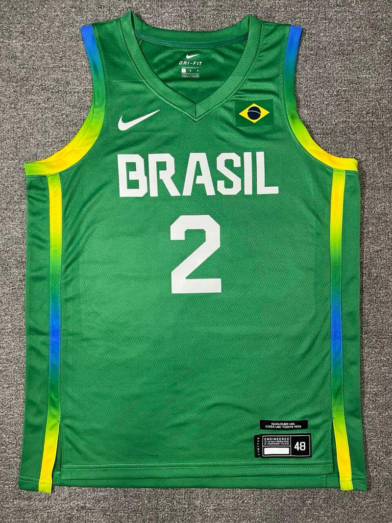 Regata Seleção Brasileira Basquete 24/25 Olimpiadas Verde