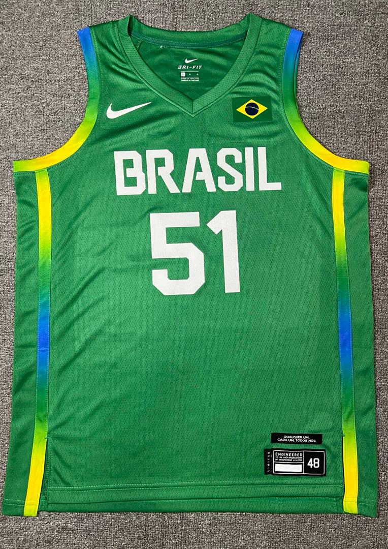 Regata Seleção Brasileira Basquete 24/25 Olimpiadas Verde